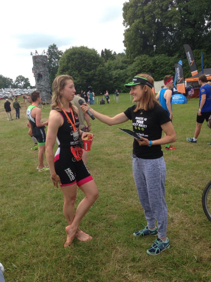 Post race interview at Cholmondeley Castle